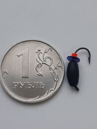 Мормышка вольфрамовая нимфа 4 классическая черная 528